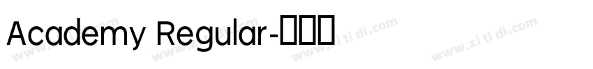 Academy Regular字体转换